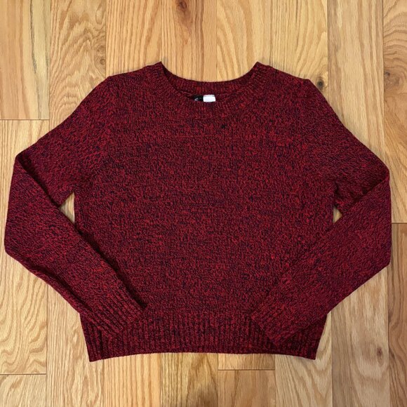 H&M | Red Marled Crewneck Sweater | Small - Picture 2 of 6